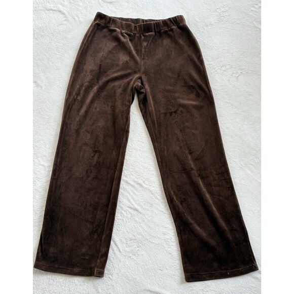JONES NEW YORK Womens 2 Piece Velour Jogging Track Suit Pants Jacket Large Brown - Picture 6 of 12